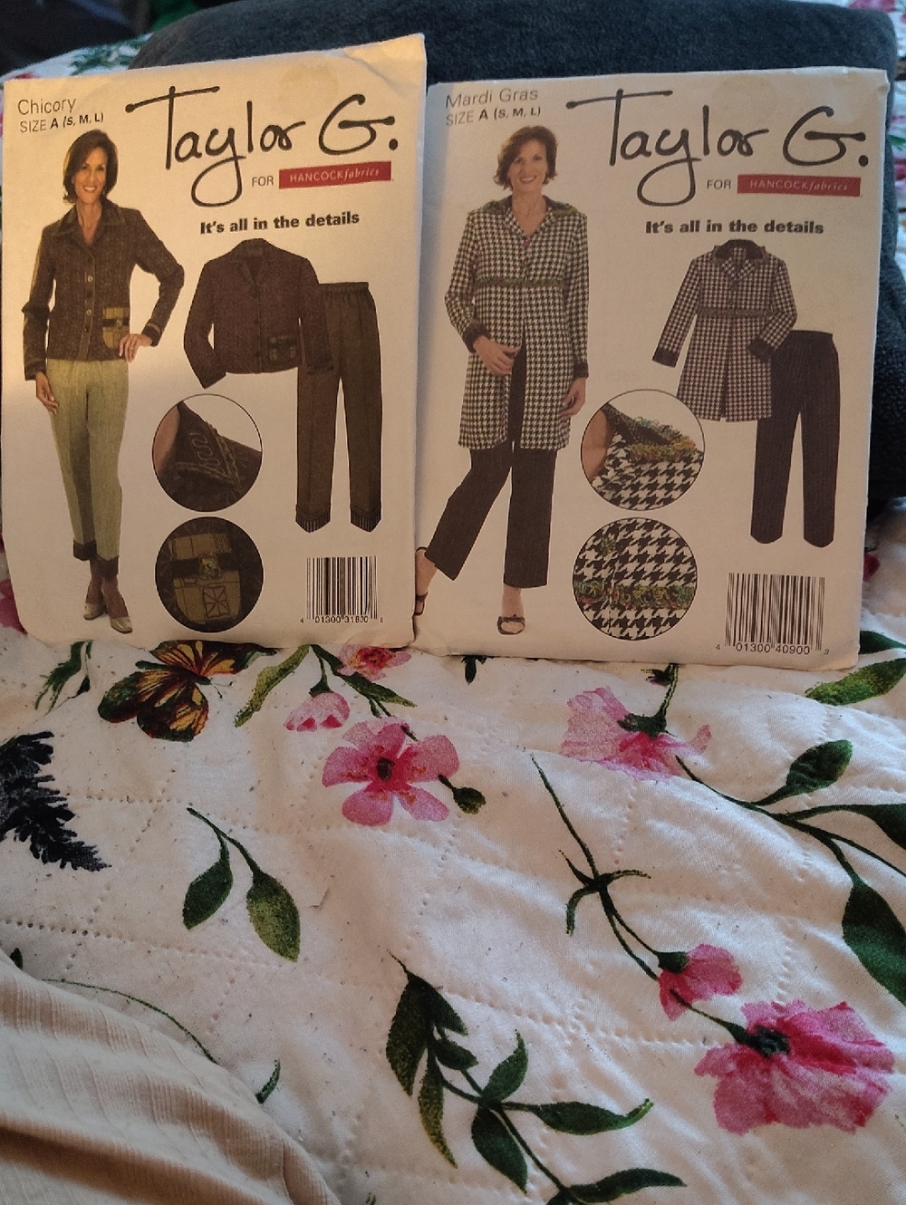 Taylor G. Sewing Pattern Duo with Jacket and Pants - Black & White